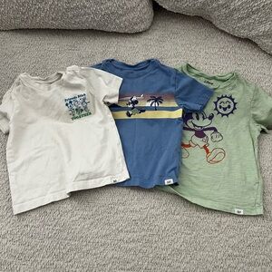 Disney Kids Short Sleeve Tees - White, Blue, Green